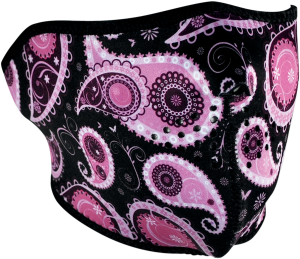 Half Mask Purple Paisley Purple