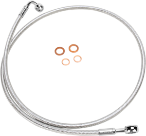 E-z Align Dot Braided Single Disc Front Brake Line Chrome, Sterling Chromite® Ii, 3, nordicamoto.ro