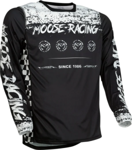 Tricou Moose Racing M1 Black/White