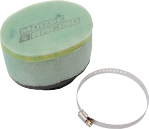 MOOSE RACING precíziós, előolajozott légszűrő, zöld 