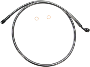 Alternate Length Designer Series Abs-specific Front Brake Line Kit Black, Black Pearl