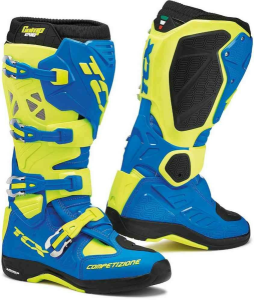MX/Enduro felszerelések, TCX Comp Evo2 Michelin csizma – kék és neon sárga, nordicamoto.ro