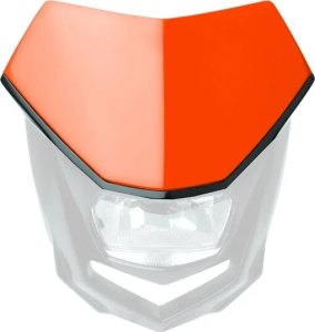 Replacement Plate For Halo Headlight Orange, 1, nordicamoto.ro