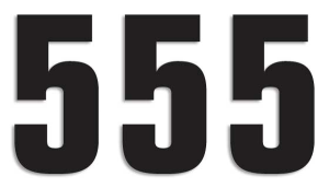 Two Series Numbers Black