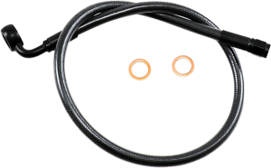 Designer Series Dot Abs-specific Upper Brake Line Kit Black, Black Pearl, 2, nordicamoto.ro
