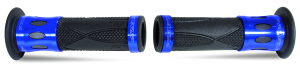Single Density Grips Anodized, Black, Blue