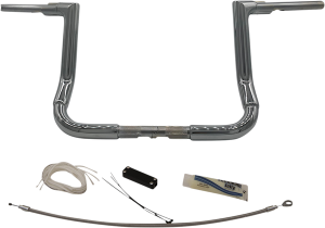 1-1/2(r) Ez Install Flat Top Handlebar Kit Silver, 1, nordicamoto.ro