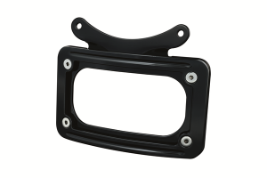 Curved License Plate Frame Gloss Black, 2, nordicamoto.ro