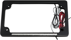 Dual Led License Plate Frame Red, White, 2, nordicamoto.ro