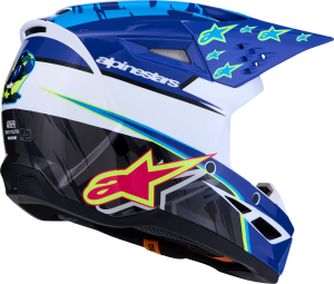Alpinestars SM3 Falcon gyermek sisak, kék/fekete/rózsaszín, L-es méret, 3, nordicamoto.ro
