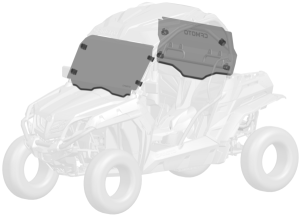 ELŐ- ÉS HÁTSÓ SZÉLVÉDŐKÉSZLET CFMOTO ZFORCE 550 EX / 800 UTV-HEZ, 1, nordicamoto.ro