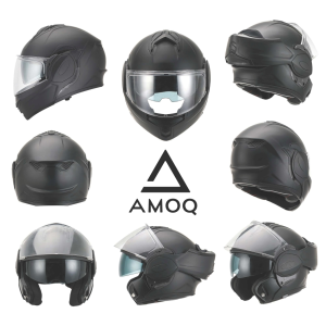 AMOQ MI200 sisak, matt fekete, M, 3, nordicamoto.ro