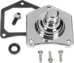 Solenoid End Cover Starter Button Chrome, 1, nordicamoto.ro