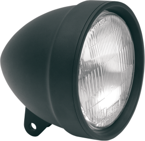 5-3/4(r) Die-cast Headlight Black, Matte, 1, nordicamoto.ro