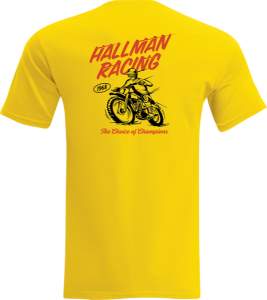 Tricou Thor Hallman Champ Yellow 2XL, 3, nordicamoto.ro