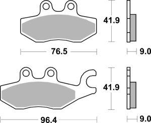 Ms Scooter Maxi Sintered Brake Pads