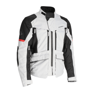 Acerbis CE X-Rover motorkerékpáros dzseki, szürke/piros, XS, 1, nordicamoto.ro
