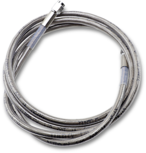 Universal Brake Line Silver, Clear-coated