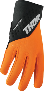Thor Spectrum Cold Weather kesztyű, fekete/narancssárga, 2XL, 4, nordicamoto.ro