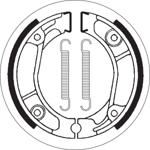Ceramic Organic Brake Shoes, 1, nordicamoto.ro
