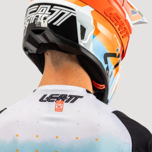 Leatt 4.5 Lite Glamis póló, fekete/narancssárga/kék, XL, 3, nordicamoto.ro