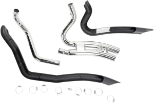 Speedster Swept Short Exhaust System Black, 4, nordicamoto.ro