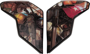 Placi laterale casca Icon Airflite™ Black/Brown/Red