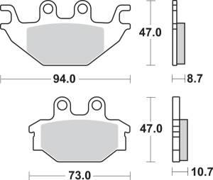 Si Offroad Sintered Brake Pads