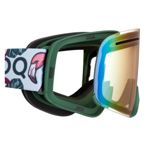AMOQ Vision Vent+ mágneses síszemüveg, trópusi kivitel – zöld tükrös, 4, nordicamoto.ro