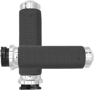 Vibration Dampening Memory Foam Grips Silver, 1, nordicamoto.ro