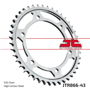 JT SPROCKETS hátsó lánckerék, természetes színű 