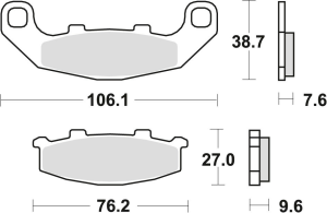 TRW Organic első/hátsó fékbetétek a KAWASAKI GPZ 500 (’94–’04), a ZR 550 (’91–’95), a SUZUKI RGV 250 (’91–’92) és a GSX 1100 G (’94–’95) modellekhez, nordicamoto.ro