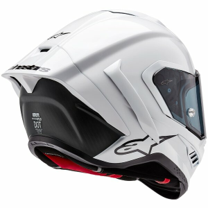ALPINESTARS SUPERTECH R10 CARBON SOLID teljes arcú sport sisak, fényes fehér, S-es méret, 5, nordicamoto.ro