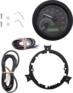 Mvx Series Fatbob Analog/digital Gauge System Gray, Black, 1, nordicamoto.ro