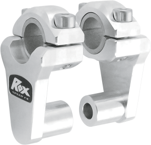 Elite Pivoting Handlebar Risers For 7/8(r) And 1-1/8(r) Handlebars Silver