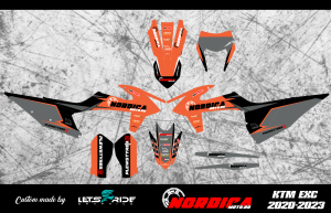 NordicaMoto KTM EXC 20–23 matricakészlet