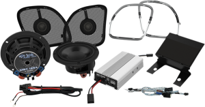 400 Watt Amp/speaker Kit Black, Chrome 