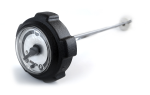 Non-vented Gas Cap With Fuel Gauge Black