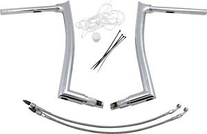 1-1/2(r) Ez Install Pointed Top Handlebar Kit Silver