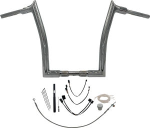 1-1/2(r) Ez Install Pointed Top Handlebar Kit Silver, 1, nordicamoto.ro