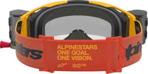 Alpinestars Vision 8 Amber Roll-Off védőszemüveg – Sárga/Piros/Fekete/Átlátszó lencse, 2, nordicamoto.ro