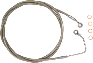 Xr Stainless Upper Brake Line Silver, Polished Oversize [+254 mm (10'')], 2, nordicamoto.ro