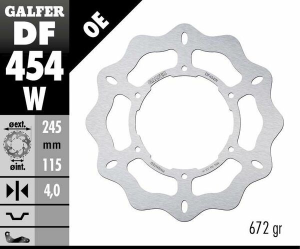 Wave® Brake Rotor Silver