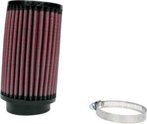 Universal Clamp-on Air Filter Black, Red