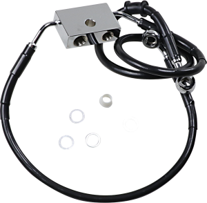 Extended Length Brake Line Black Oversize [+152 mm (6'')], 1, nordicamoto.ro