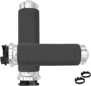 Memory Foam Grips Silver, 1, nordicamoto.ro