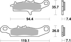 Si Offroad Sintered Brake Pads