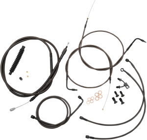 Standard Midnight Braided Handlebar Cable/brake Line Kit Black