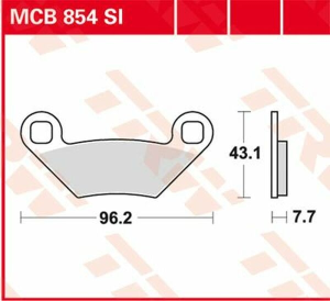 Si Series Sindered Off-road Brake Pads