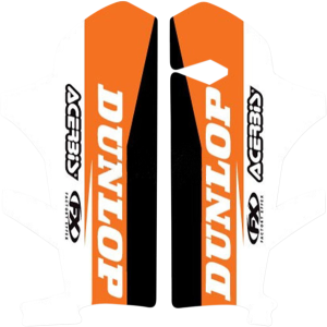 Lower Fork Guard Graphics Black, Orange, White, 1, nordicamoto.ro